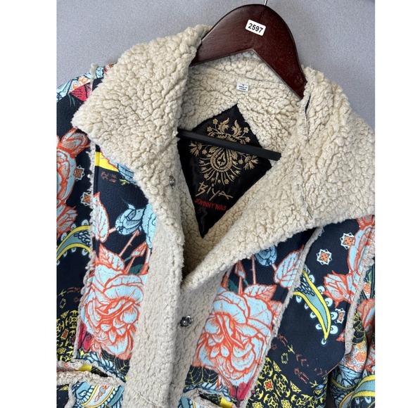 Johnny Was Jackets & Blazers - Johnny Was Biya Jacket Women S Multi Floral Sherpa Lined Boho Luxury Chic Preppy